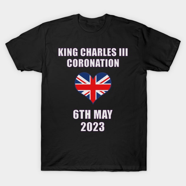 King Charles Coronation 2023 T-Shirt by Boo Face Designs